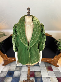 1925 green velvet jacket