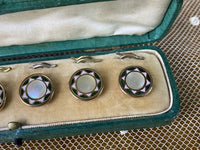 Emaillierte Sternknöpfe, England, ca. 1900