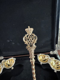 SY & Wagner Silver Salt Cellars – Prince Wilhelm, Emperor Wilhelm II, ca. 1880