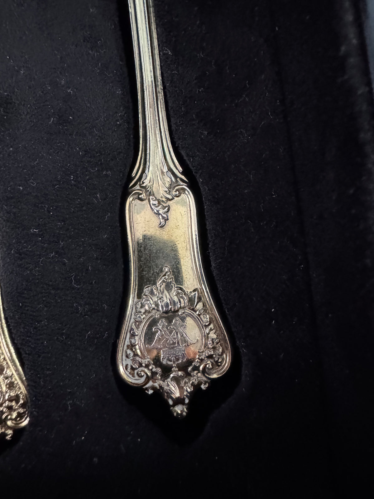 Couverts en argent doré, service Rococo, Empereur Guillaume II