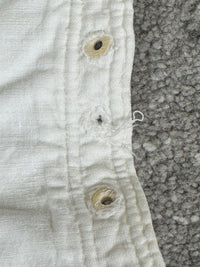 Baumwollkorsett mit Kordelzug, ca. 1825–1830 – Regency-Mode, seltenes Beispiel aus dem frühen 19. Jahrhundert