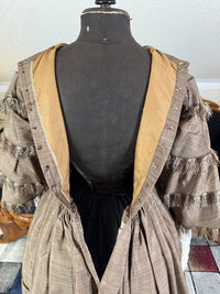 Antikes viktorianisches Gouvernantenkleid, England, ca. 1850