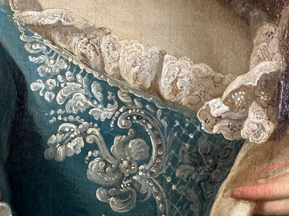 Viennese Rococo portrait pair — Austrian 18th‑century couple in court dress