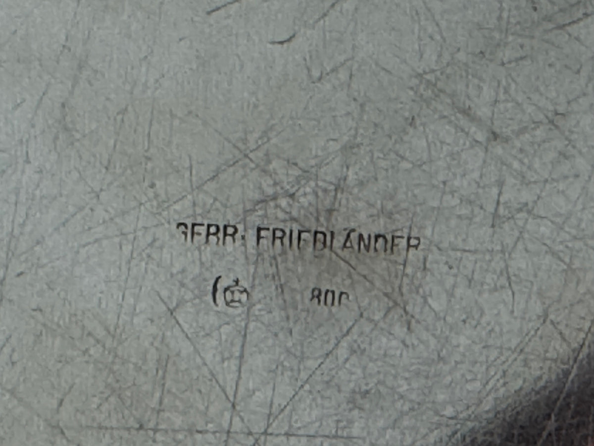 FRIEDLÄNDER Plaque d'argent, Kaiser Wilhelm II, datée 1909