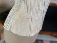 Vintage Cream Silk Corset, English Manufactory, 18th‑Century Style