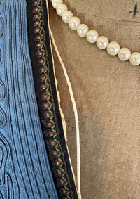 Antike blaue Edwardianische Jacke, ca. 1910 - Jugendstilmode