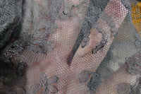 Antikes Partykleid der Goldenen Zwanziger, ca. 1925 – Seide & Chiffon-Lagen