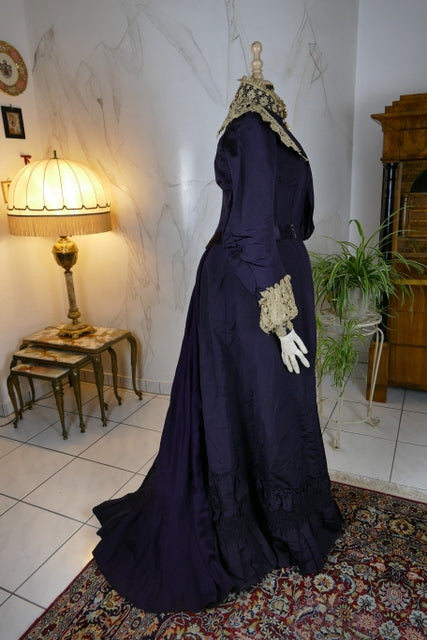 Antique Silk Visiting Gown, ca. 1898