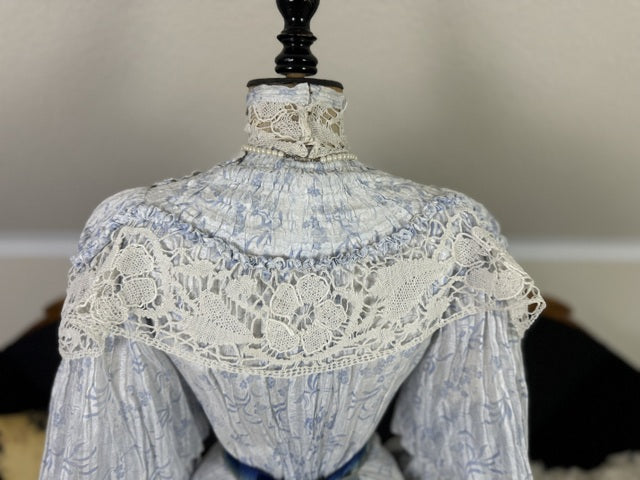 Antikes zweiteiliges Edwardianisches Sommerkleid, ca. 1903