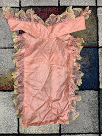 French Pink Ruffled Bust Insert, ca. 1901 – Belle Époque Lingerie