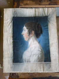 Paar Empire-Pastellporträts, 1813 – L.H. Hessel, Nürnberg, Kunst des frühen 19. Jahrhunderts