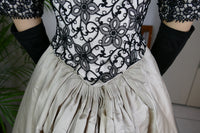 Victorianisches Abendkleid, ca. 1893 – Originaler Antik-Abendkleid aus den 1890er Jahren