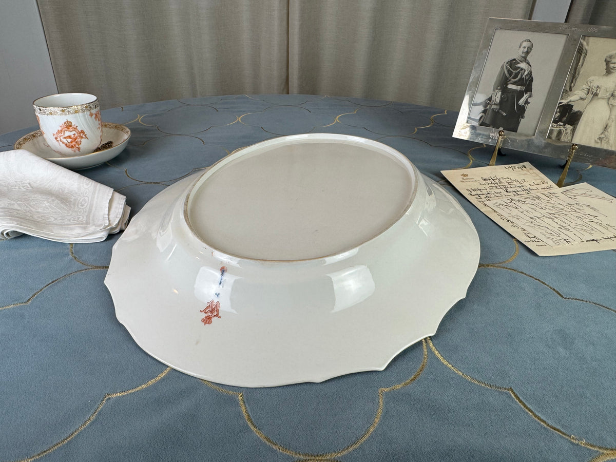 Neuosier Large Serving Platter, Kaiser Wilhelm II, ca. 1900