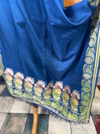 Rokoko-Eleganz in Spitalfields-Seide – Antike Stola, ca. 1790