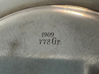 FRIEDLÄNDER Plaque d'argent, Kaiser Wilhelm II, datée 1909