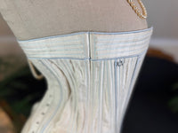 Vintage Cream Silk Corset, English Manufactory, 18th‑Century Style
