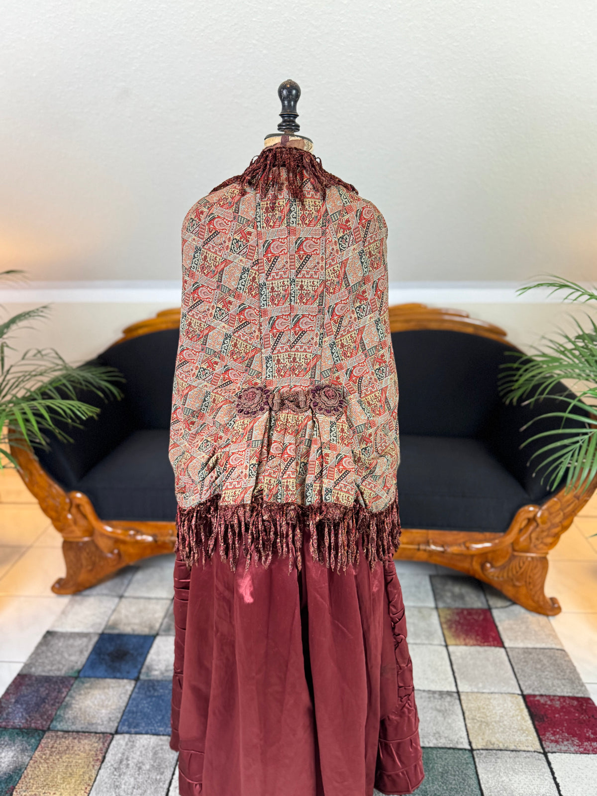 Antiker viktorianischer Paisley-Dolman, ca. 1880
