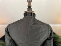 Antikes viktorianisches Tournüren-Tageskleid – Satin & Samt, ca. 1880