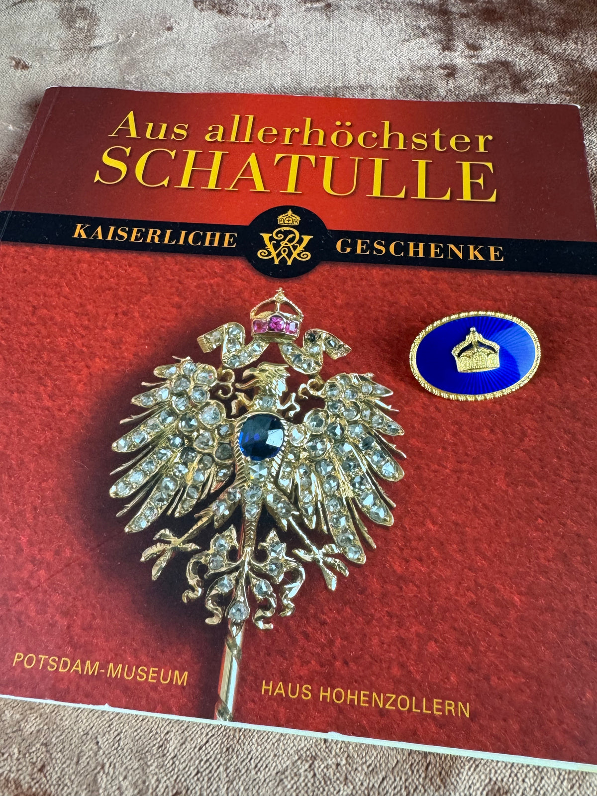 Imperial Gift Brooch with Imperial Crown of Kaiser Wilhelm II, ca. 1900