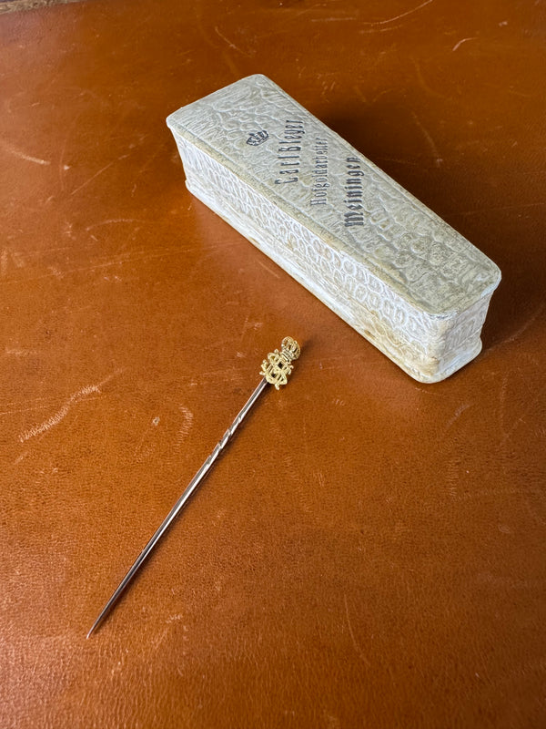 Gold Tie Pin of the Ducal House of Saxe-Meiningen, Gold, ca. 1890
