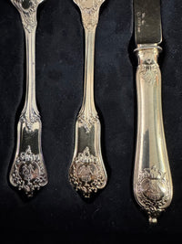 Couverts en argent doré, service Rococo, Empereur Guillaume II