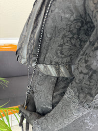 Edwardian black lace day dress, early 20th‑century fashion