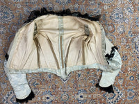 Antikes zweiteiliges Dinnerkleid aus Seidenbrokat, ca. 1898