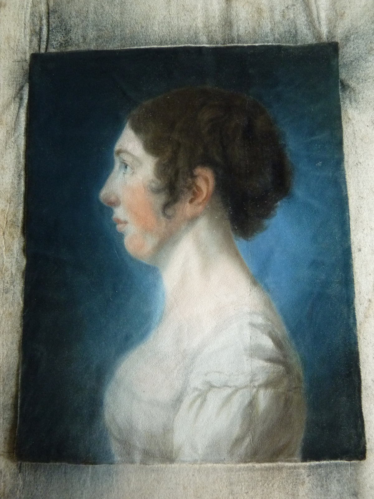 Paar Empire-Pastellporträts, 1813 – L.H. Hessel, Nürnberg, Kunst des frühen 19. Jahrhunderts