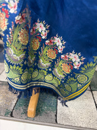 Rokoko-Eleganz in Spitalfields-Seide – Antike Stola, ca. 1790