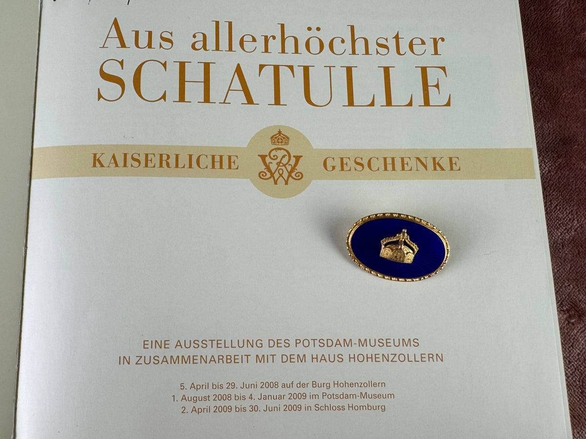 Imperial Gift Brooch with Imperial Crown of Kaiser Wilhelm II, ca. 1900