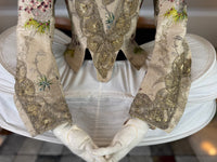 Seltenes Rokoko-Mieder, ca. 1765 – handgenähtes französisches Kleidungsstück aus dem 18. Jahrhundert