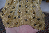 Antikes Flapper-Abendkleid, ca. 1926 – Perlenverzierte Jazz-Age-Silhouette