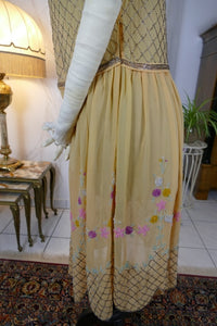 Antikes seidenes, perlenbesetztes Cocktailkleid, ca. 1926