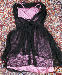 Antikes Partykleid der Goldenen Zwanziger, ca. 1925 – Seide & Chiffon-Lagen