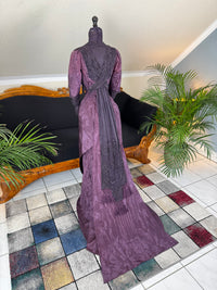 Rare 1911 Edwardian Half‑Mourning Dress by Kate Riley