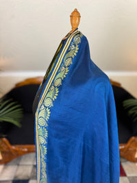 Rokoko-Eleganz in Spitalfields-Seide – Antike Stola, ca. 1790