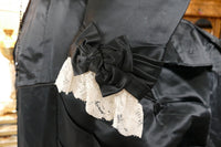 EMILE PINGAT Antikes viktorianisches Tournürenkleid, Paris, ca. 1882