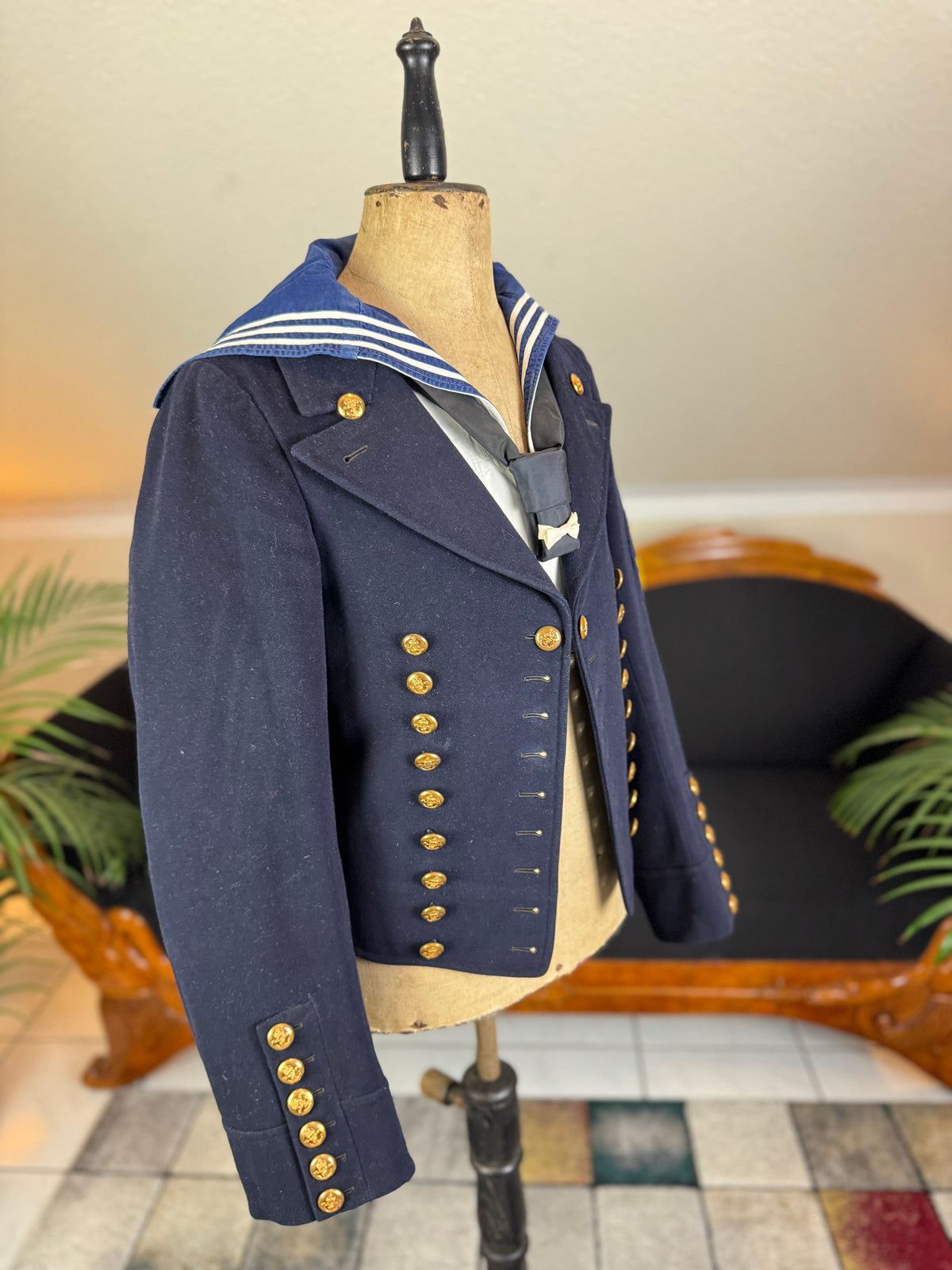 Einzigartige Sammlung zur deutschen Marine & Luftschifftruppe aus dem Ersten Weltkrieg, ca. 1914 – Messjacket von Willi Zunner mit Fotos und Feldpost