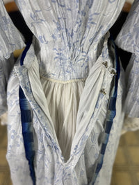 Antikes zweiteiliges Edwardianisches Sommerkleid, ca. 1903