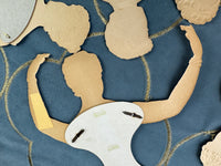 Antike Schnittpapierpuppen, Deutschland, ca. 1890er Jahre