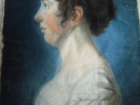 Paar Empire-Pastellporträts, 1813 – L.H. Hessel, Nürnberg, Kunst des frühen 19. Jahrhunderts