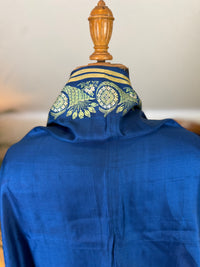 Rokoko-Eleganz in Spitalfields-Seide – Antike Stola, ca. 1790
