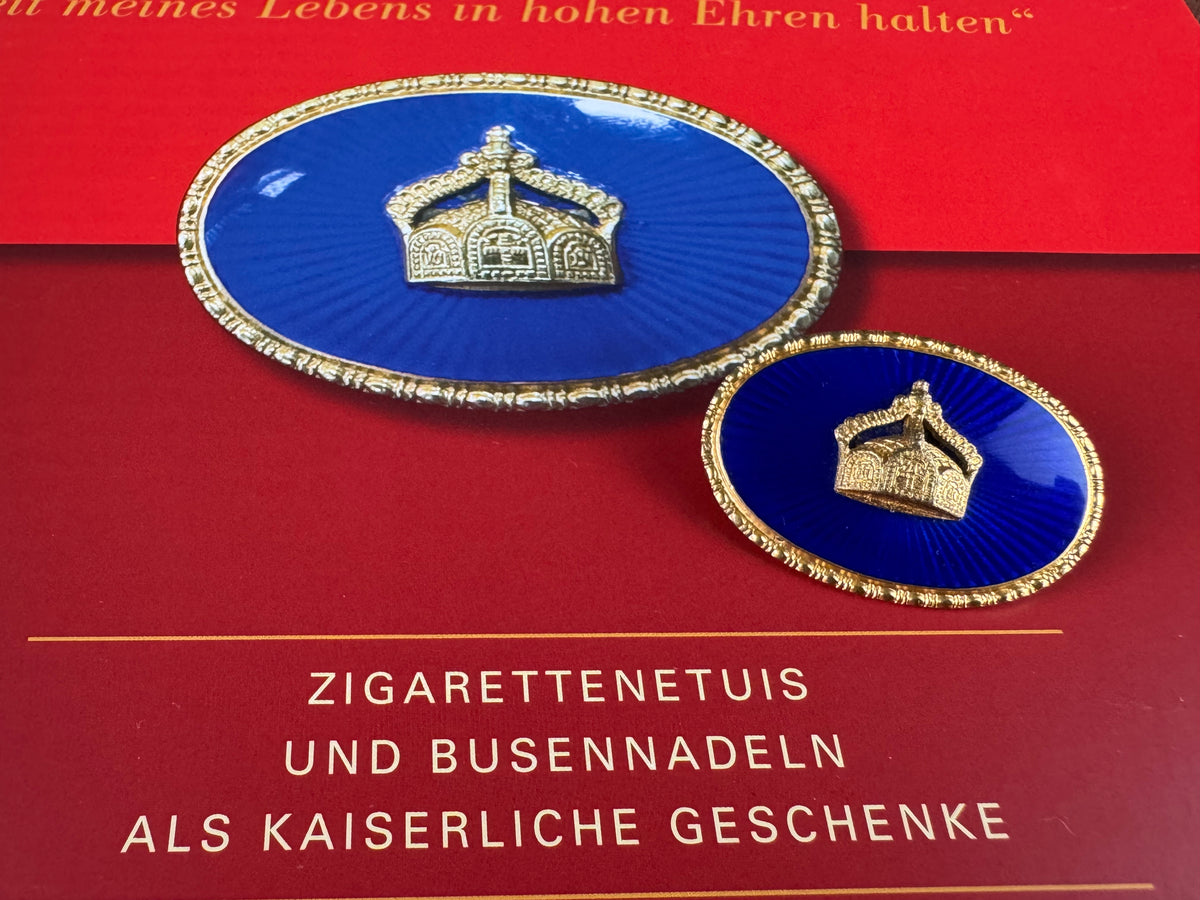 Imperial Gift Brooch with Imperial Crown of Kaiser Wilhelm II, ca. 1900
