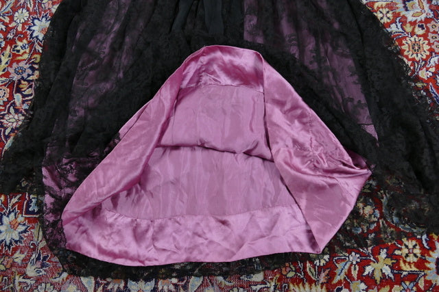 Antikes Partykleid der Goldenen Zwanziger, ca. 1925 – Seide & Chiffon-Lagen