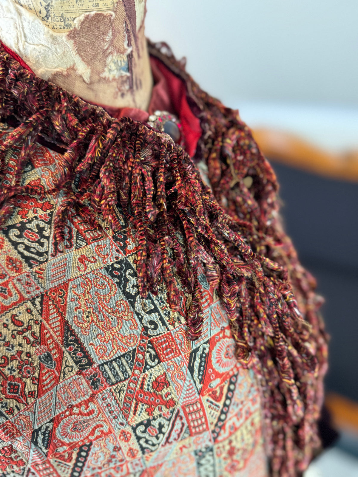 Antiker viktorianischer Paisley-Dolman, ca. 1880