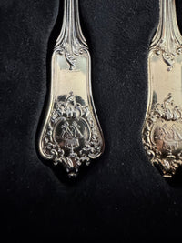 Couverts en argent doré, service Rococo, Empereur Guillaume II