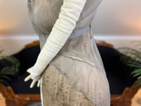 Antikes GUSTAVE BEER Abendkleid – Seidenchiffon &amp; Samt, Paris Couture ca. 1912