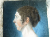 Paar Empire-Pastellporträts, 1813 – L.H. Hessel, Nürnberg, Kunst des frühen 19. Jahrhunderts