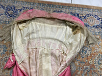 Rosa Satin-Abendkleid aus der Titanic-Ära, ca. 1912