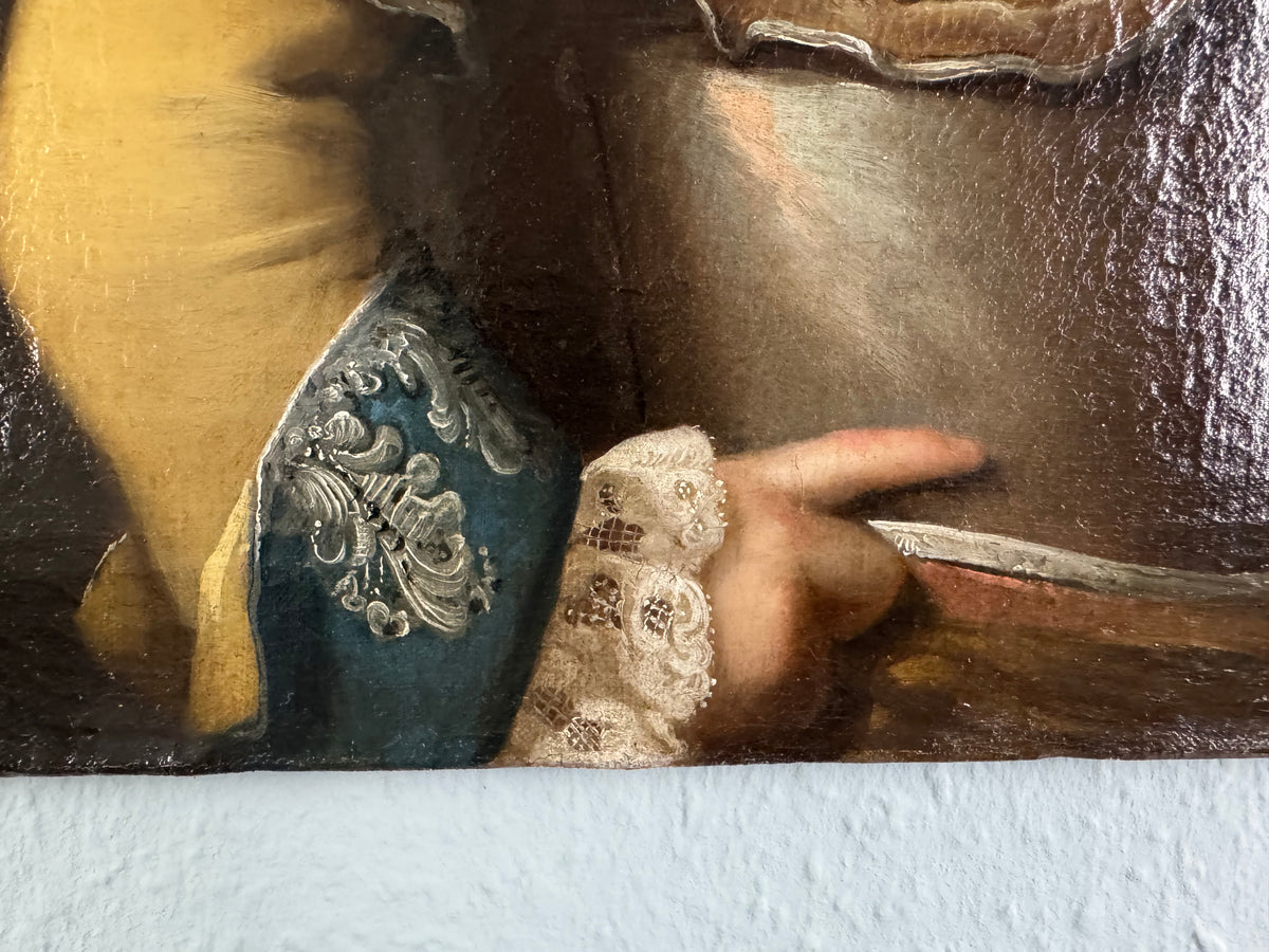 Höfisches Rokoko-Porträt eines Wiener Paares, ca. 1760 – Österreichische Adelsmalerei des 18. Jahrhunderts